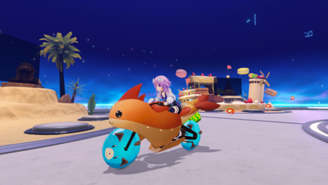 Neptunia Riders VS Dogoos Gameplay Screenshot